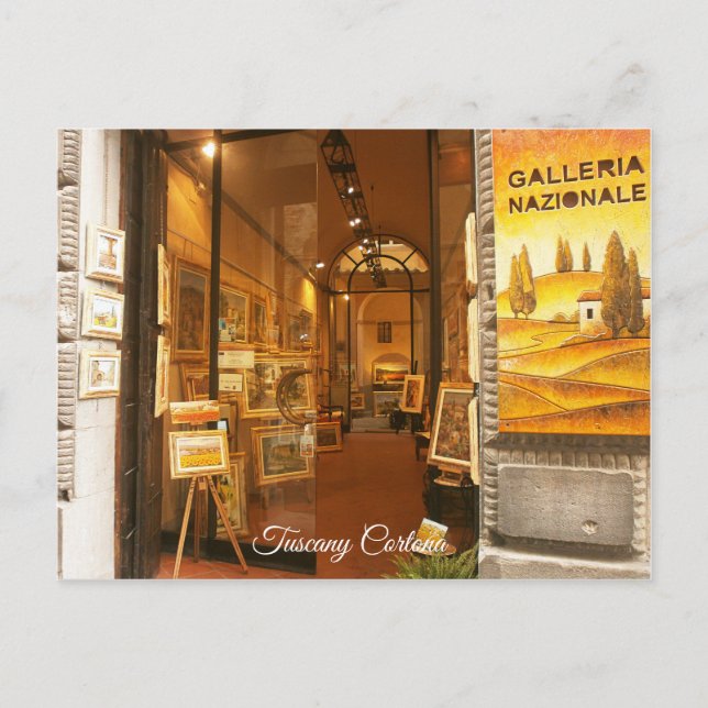 Tuscany Cortona.Art Gallery. Postcard (Front)
