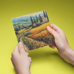 Tuscany countryside Italy van Gogh style Holiday Card<br><div class="desc">a beautiful painting in van Gogh style of the Tuscany countryside in Italy</div>