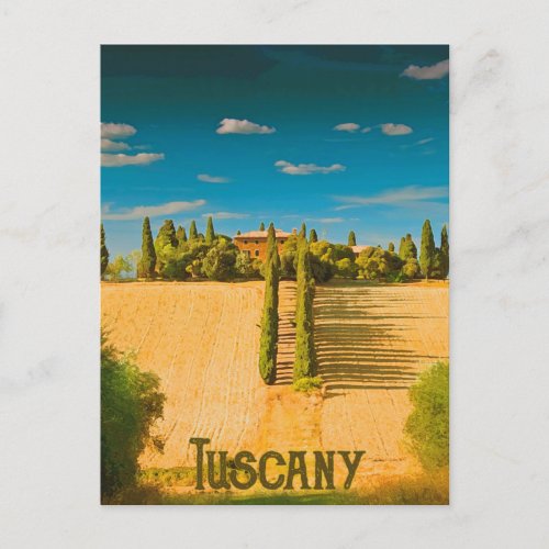 Tuscany Countryside Postcard
