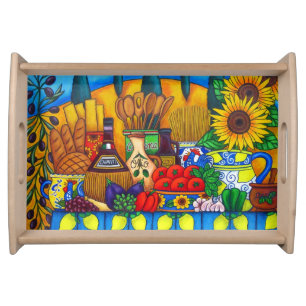 Tuscany Delights Serving Tray, Natural Tray