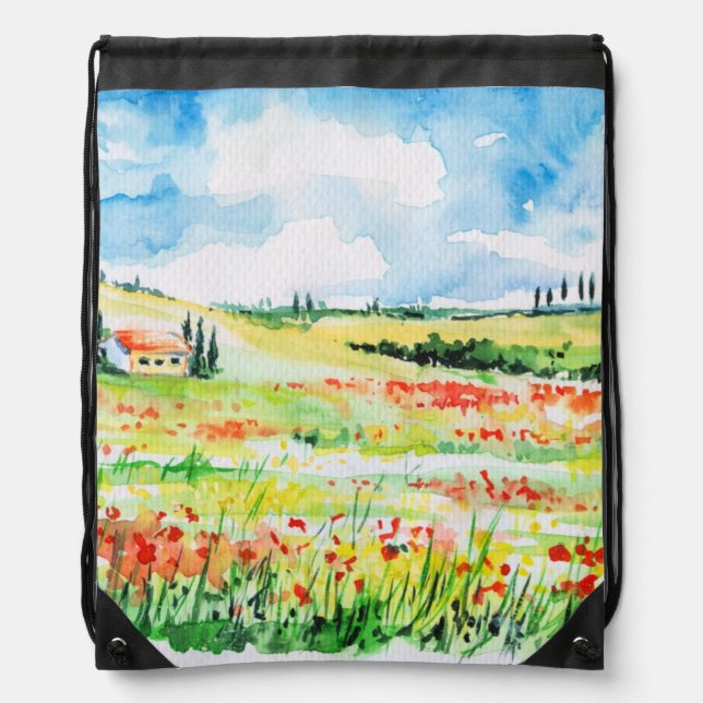 Tuscany Drawstring Bag (Front)