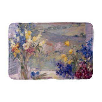 Tuscany Floral Bath Mat by AuraEditions at Zazzle