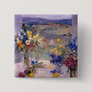 Tuscany Floral Button