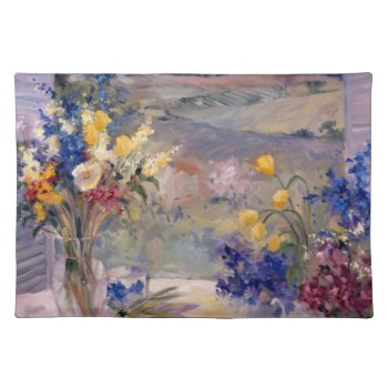 Tuscany Floral Cloth Placemat by AuraEditions at Zazzle