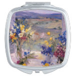 Tuscany Floral Compact Mirror at Zazzle