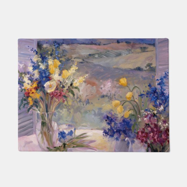 Tuscany Floral Doormat (Front)