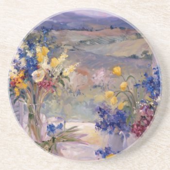 Tuscany Floral Drink Coaster by AuraEditions at Zazzle