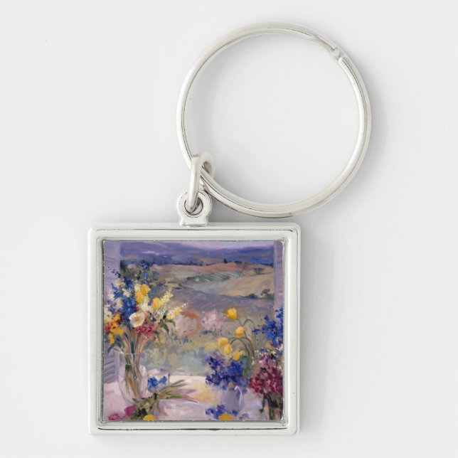 Tuscany Floral Keychain (Front)