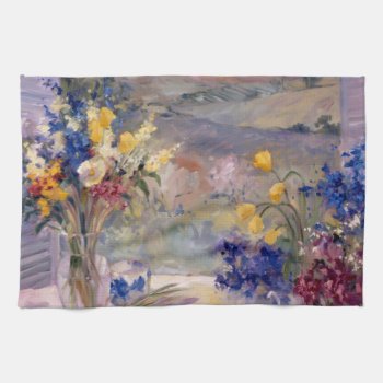Tuscany Floral Kitchen Towel by AuraEditions at Zazzle