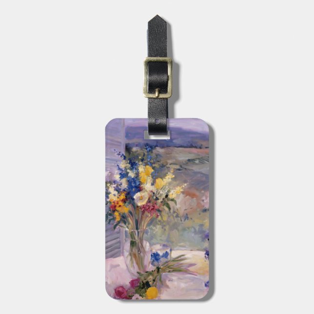 Tuscany Floral Luggage Tag (Front Vertical)