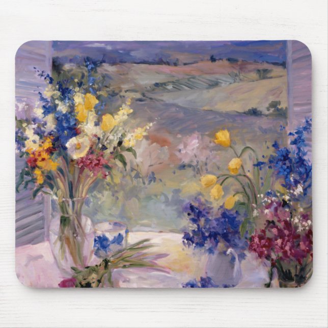 Tuscany Floral Mouse Pad (Front)