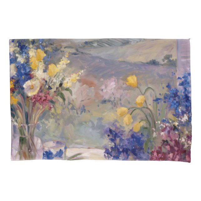 Tuscany Floral Pillow Case (Front-Left)