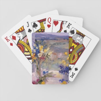 Tuscany Floral Playing Cards by AuraEditions at Zazzle