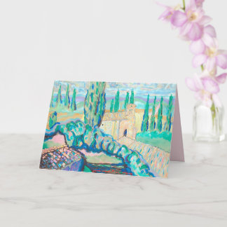 "Tuscany Home" by James Paul Brown Greeting Card