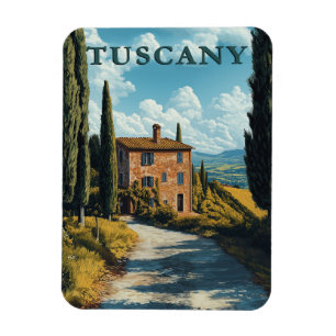 Tuscany, Idyllic Italian Countryside  Magnet