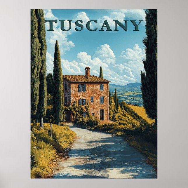 Tuscany, Idyllic Italian Countryside  Poster (Front)