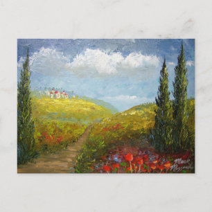 Tuscany Italian Village Postcard