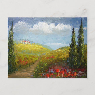 Tuscany Italian Village Postcard