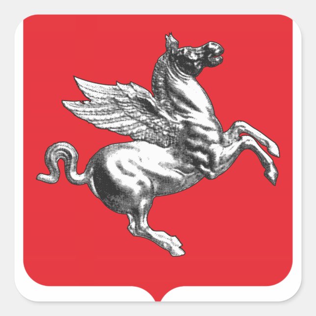 Tuscany (Italy) Coat of Arms Square Sticker (Front)