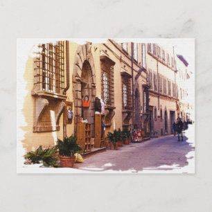 Tuscany. Italy. Cortona. Postcard