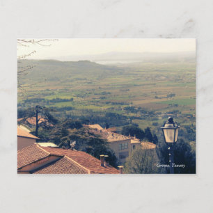 Tuscany. Italy. Cortona Postcard