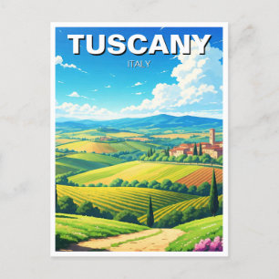 Tuscany Italy Countryside Postcard
