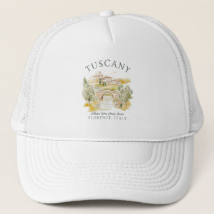 Tuscany Italy Florence Travel Gift Trucker Hat