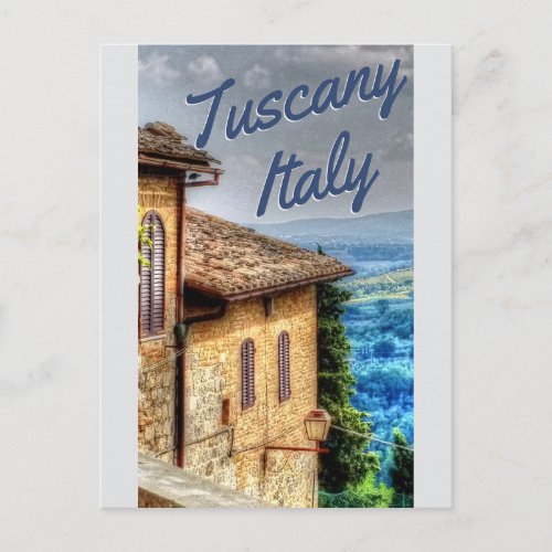 Tuscany Italy Italian Tuscan Villa Travel Postcard