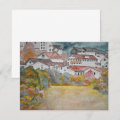 Tuscany Italy landscape watercolor painting (Front/Back)