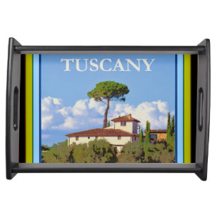 Tuscany Italy Poster Serving Tray