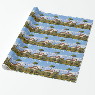 Tuscany Italy Poster Wrapping Paper