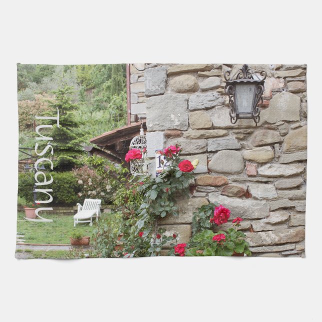 Tuscany, Italy. Rustic house. Kitchen Towel (Horizontal)