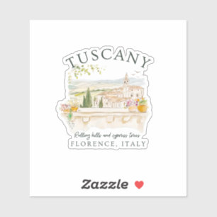 Tuscany Italy Travel Florence Sticker
