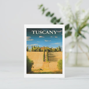 Tuscany, Italy travel poster Postcard