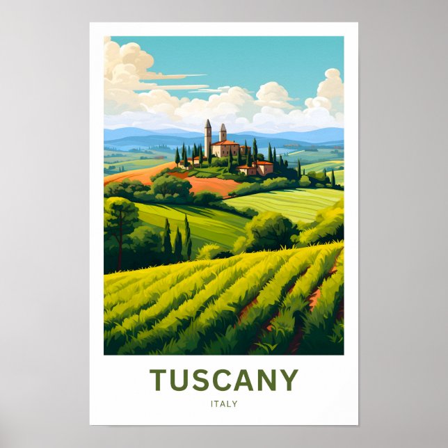 Tuscany Italy Travel Print (Front)