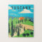 Tuscany Italy Vineyard Travel Art Vintage