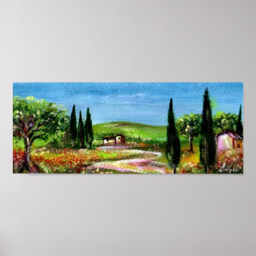 TUSCANY LANDSCAPE 5 POSTER