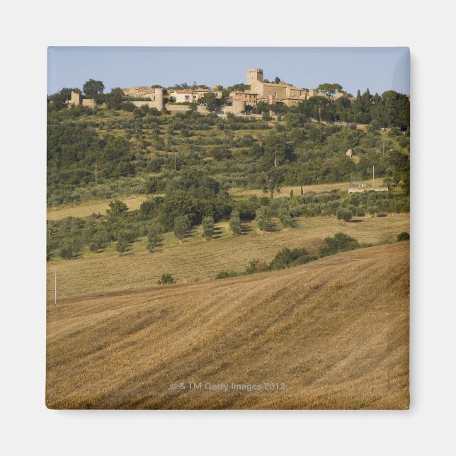 Tuscany landscape around of Monticchiello south Magnet (Front)
