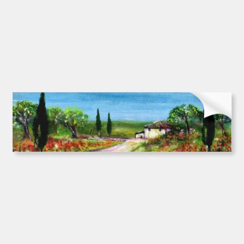 TUSCANY LANDSCAPE BUMPER STICKER