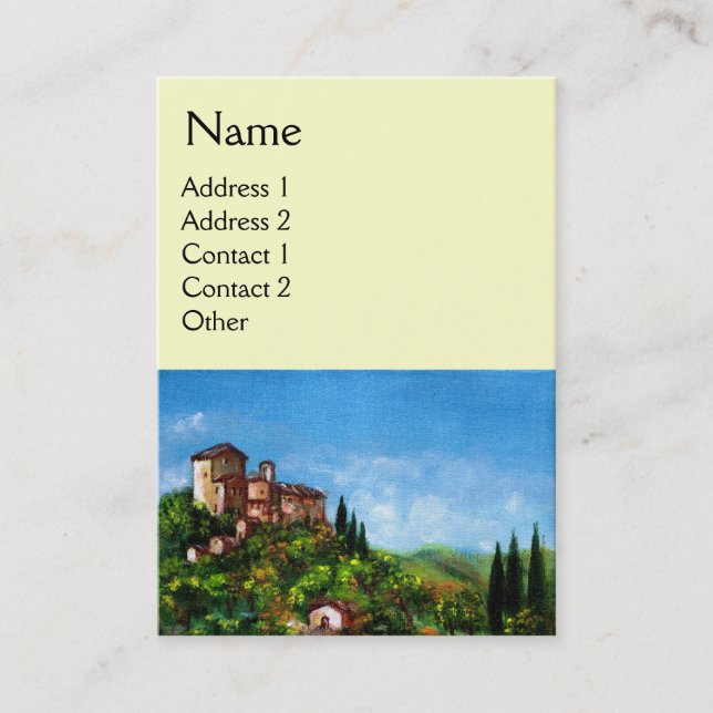 TUSCANY LANDSCAPE BUSINESS CARD (Front)