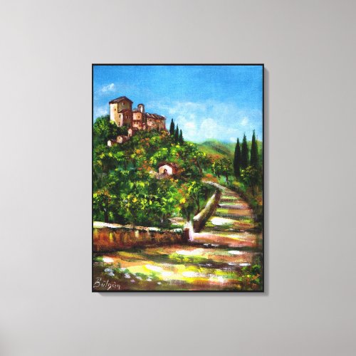 TUSCANY LANDSCAPE CANVAS PRINT