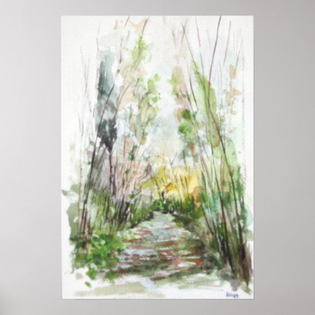 TUSCANY LANDSCAPE IN THE FOG POSTER (Front)