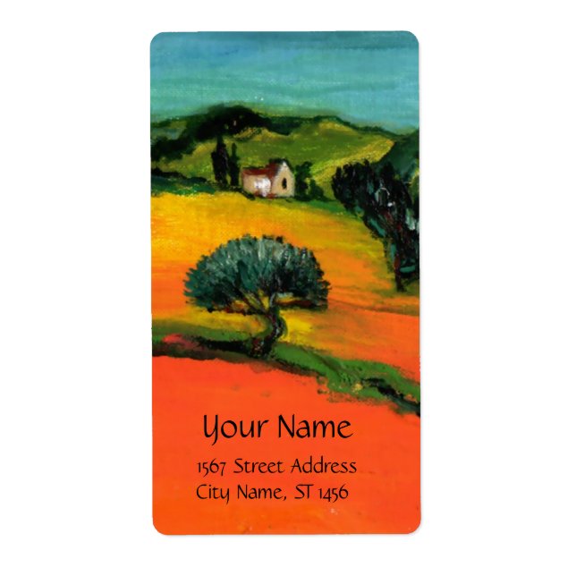 TUSCANY LANDSCAPE LABEL (Front)