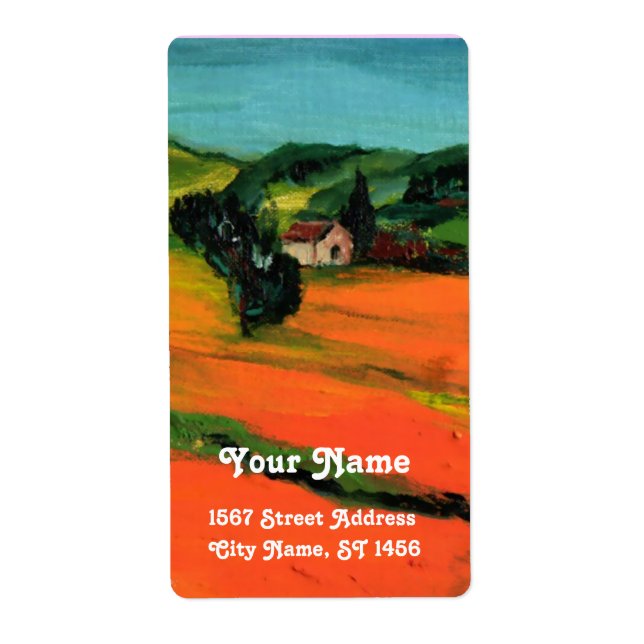TUSCANY LANDSCAPE LABEL (Front)