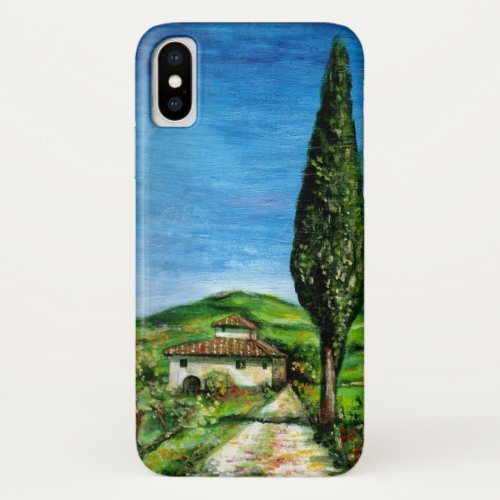 TUSCANY LANDSCAPE  OLD FARMHOUSE IN CHIANTI iPhone XS CASE