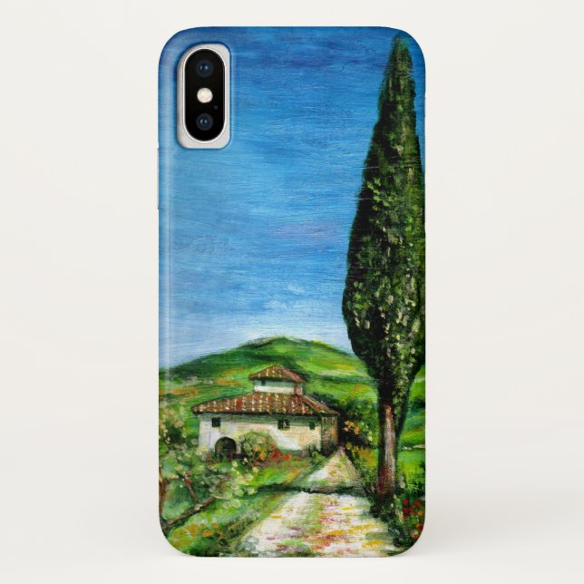 TUSCANY LANDSCAPE / OLD FARMHOUSE IN CHIANTI Case-Mate iPhone CASE (Back)