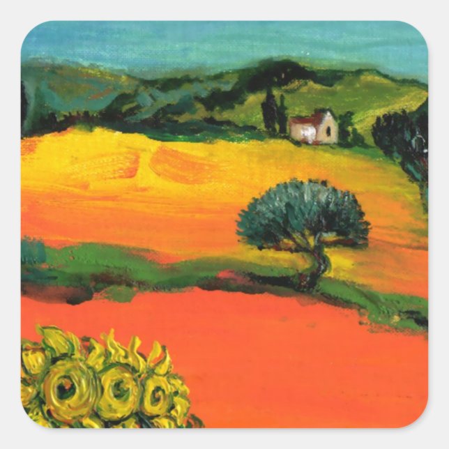 TUSCANY LANDSCAPE square Sticker (Front)