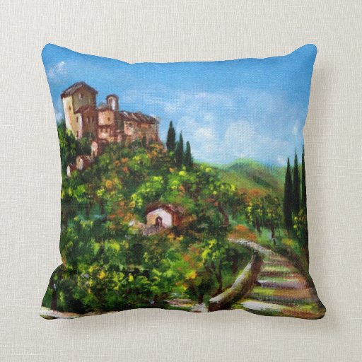 TUSCANY LANDSCAPE THROW PILLOW | Zazzle