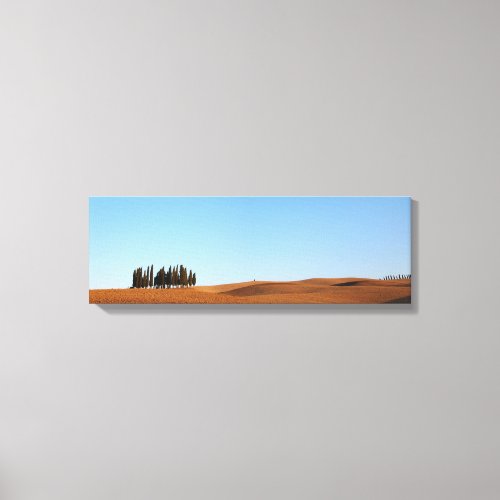 Tuscany landscape with cypresses panorama canvas