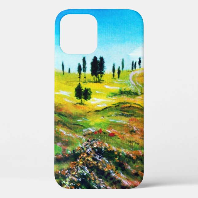 TUSCANY LANDSCAPE WITH POPPIES Case-Mate iPhone CASE (Back)